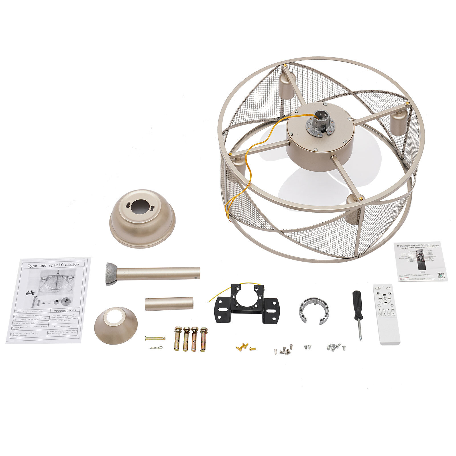Caged Ceiling Fan Light Ceiling Fan Light Ceiling Fan with Light Remote Control