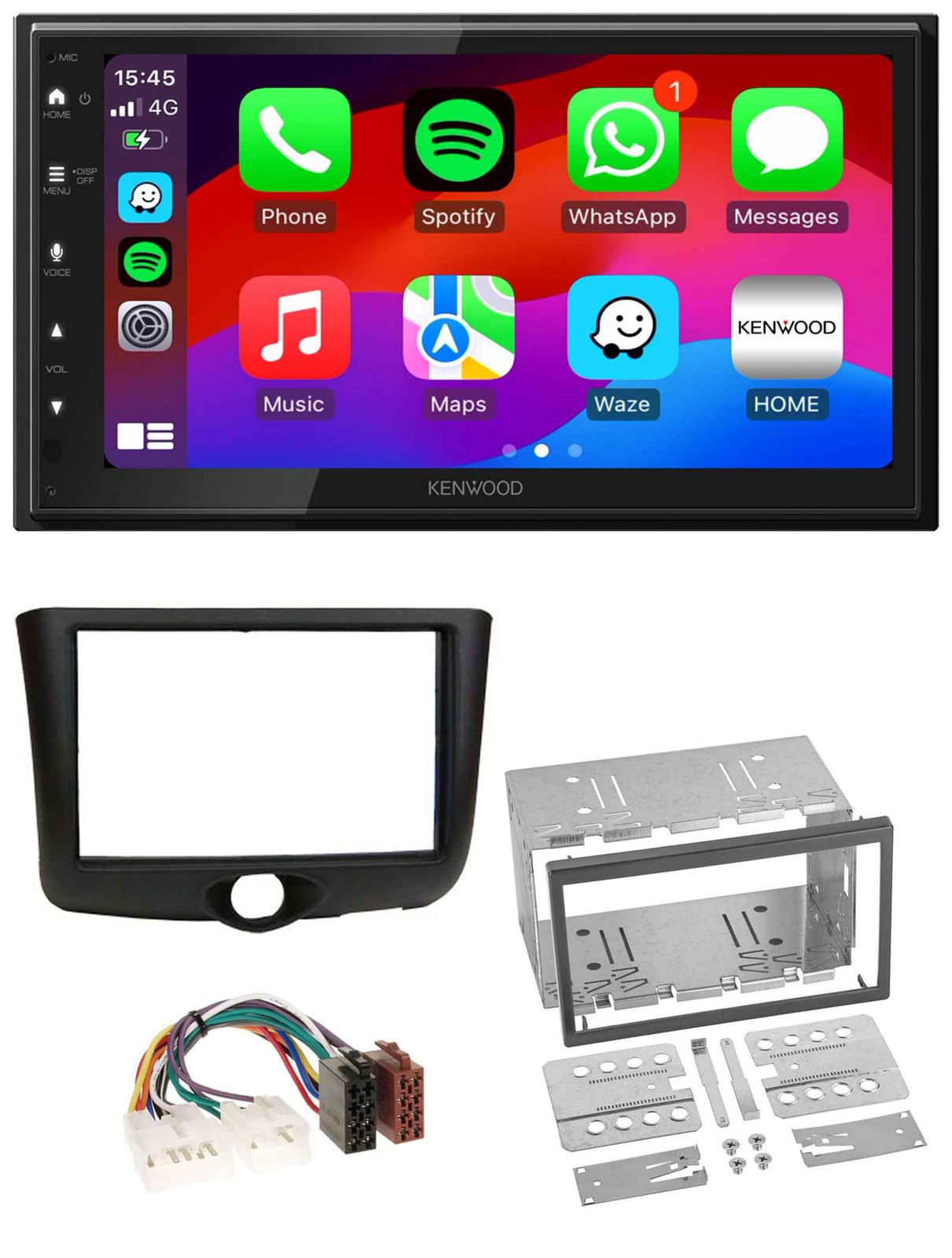 Kenwood MP3 USB DAB 2DIN Bluetooth Car Stereo for Toyota Yaris (1999-2003)
