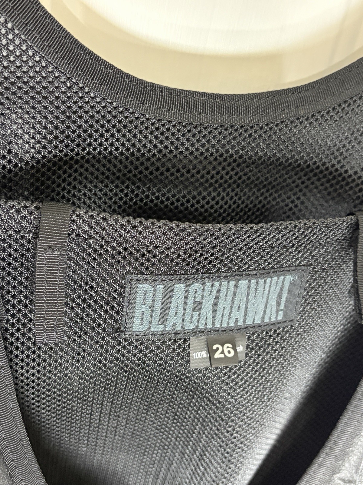 Blackhawk Tactical Vest Size 26 Black Mesh Utility Security Combat Vest