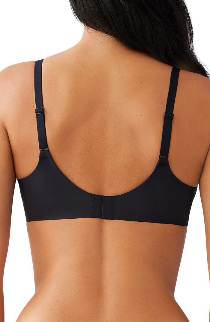 Wacoal 855380 Confidence Boost Underwire Bra Sz 40D BLACK