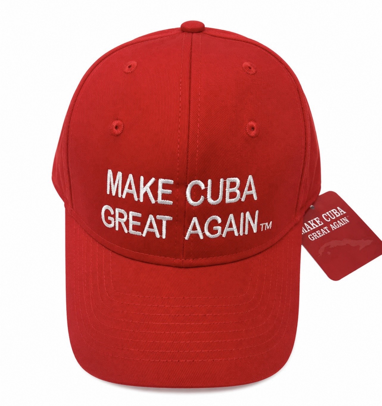 Make Cuba Great Again hat. Original designed by Manny Pichardo in 2016
