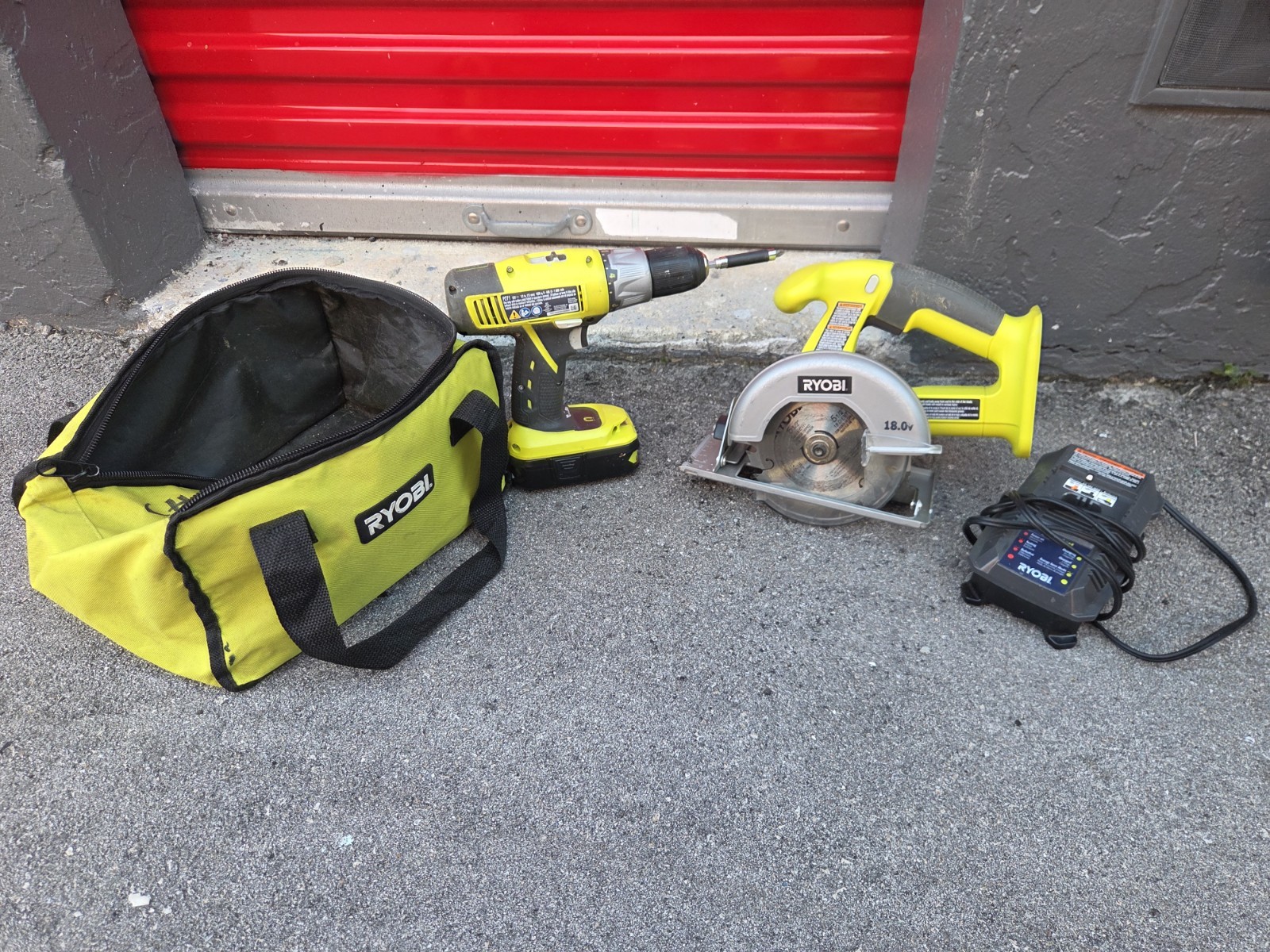 Ryobi P271 18V Cordless Drill/Driver & Circular Saw 2-Tool Kit w/ Battery