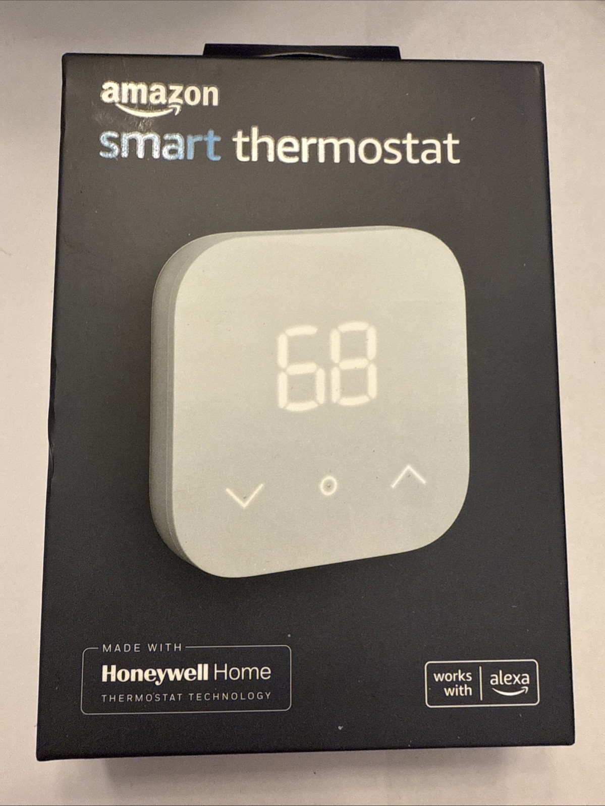 Amazon Smart Thermostat White Touch Wi‑Fi Digital Display Works with Alexa NEW