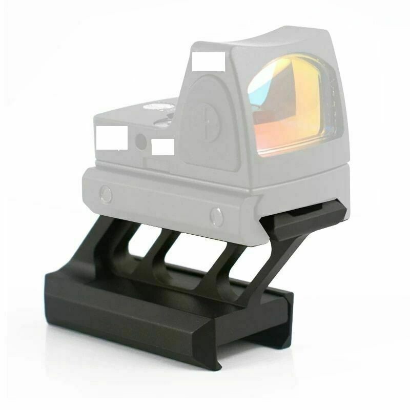 Offset High Profile Riser Mount fits Picatinny 20mm Rail For Red Dot Sight