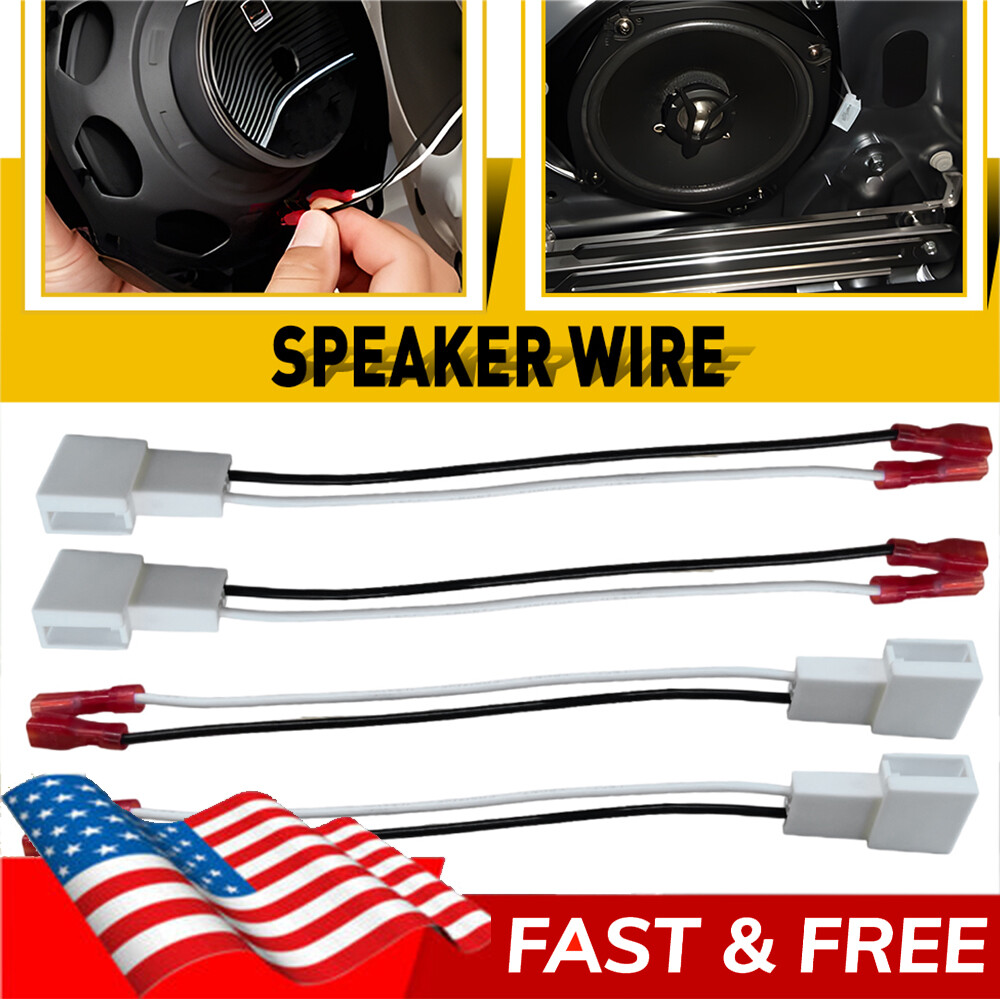 2Pair Metra 72-8104 Audio Speaker Wiring Harness Adapter For 1987+ Toyota