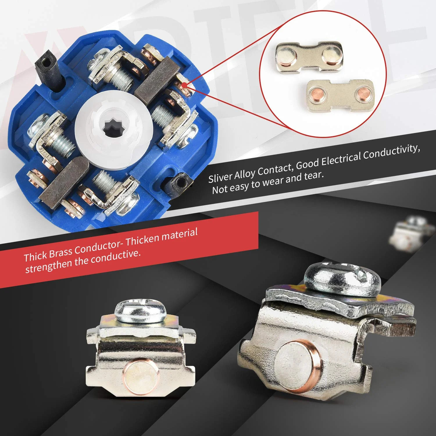 Changeover Selector Switch 3 Position 440V Universal Rotary Cam Selector