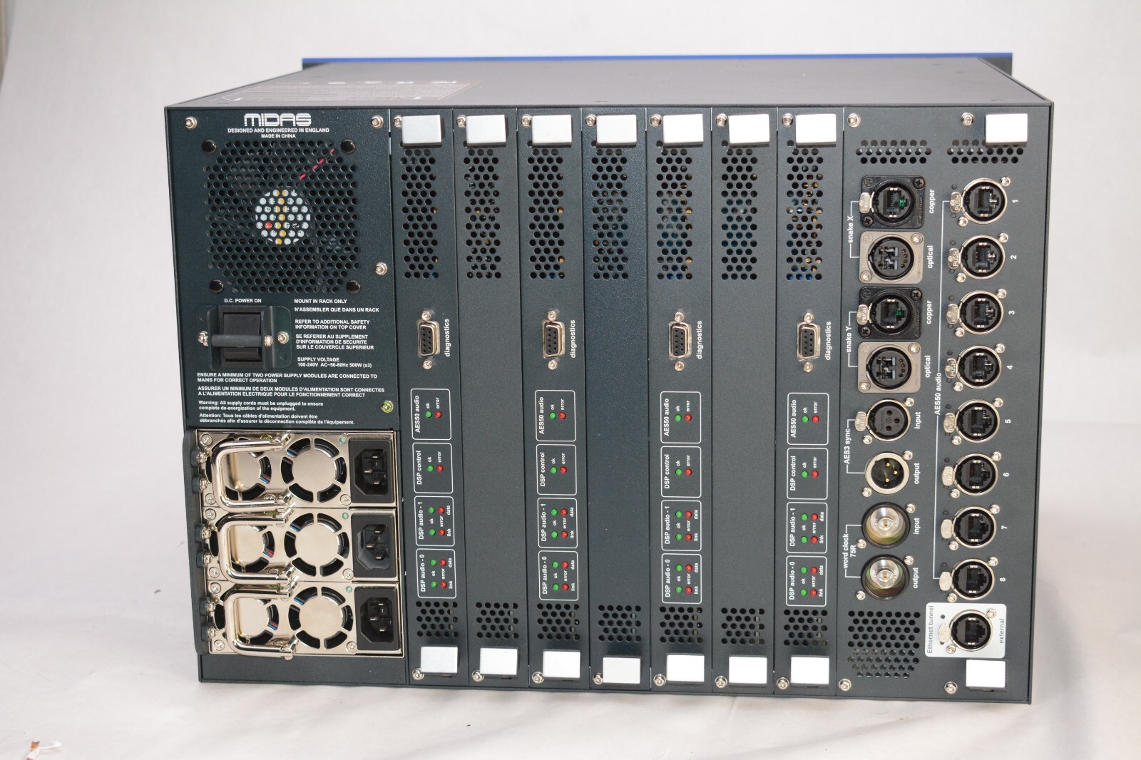 Midas DL371 4 module Audio System Engine for PRO3 New in open Box PRO 3