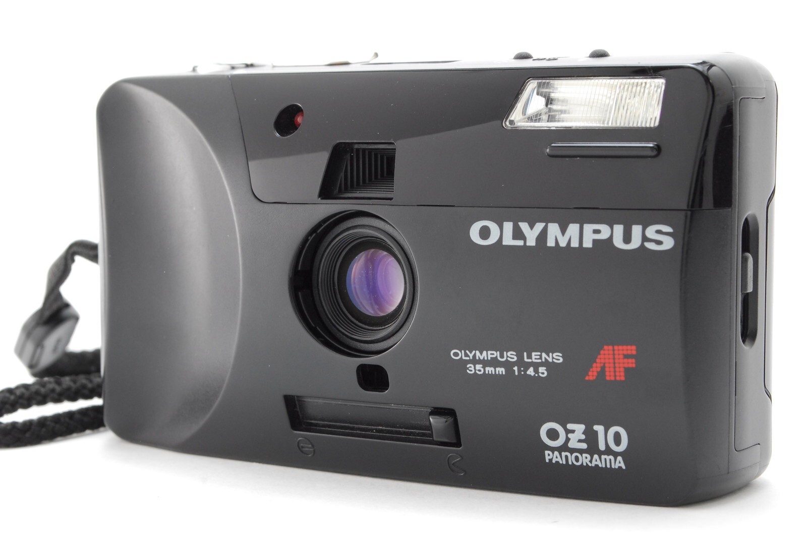 [Near MINT w/Case]Olympus OZ 10 PANORAMA Black F4.5 35mm Film Camera From JAPAN