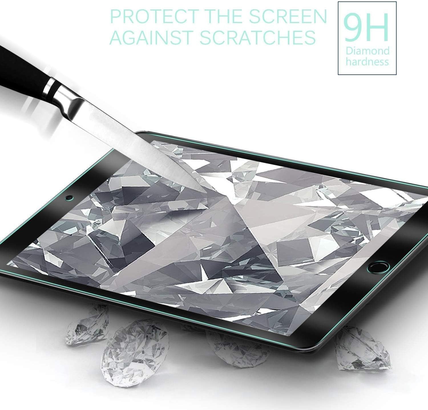 2 Pack Screen Protector for iPad 9th 8th 7th Generation 10.2 Inch,Tempered Glass