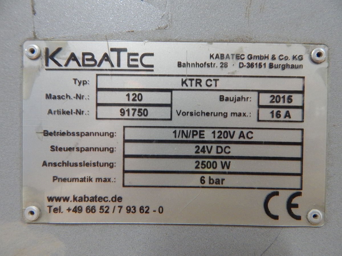 KABATEK KTR CT TAPING MACHINE M4830