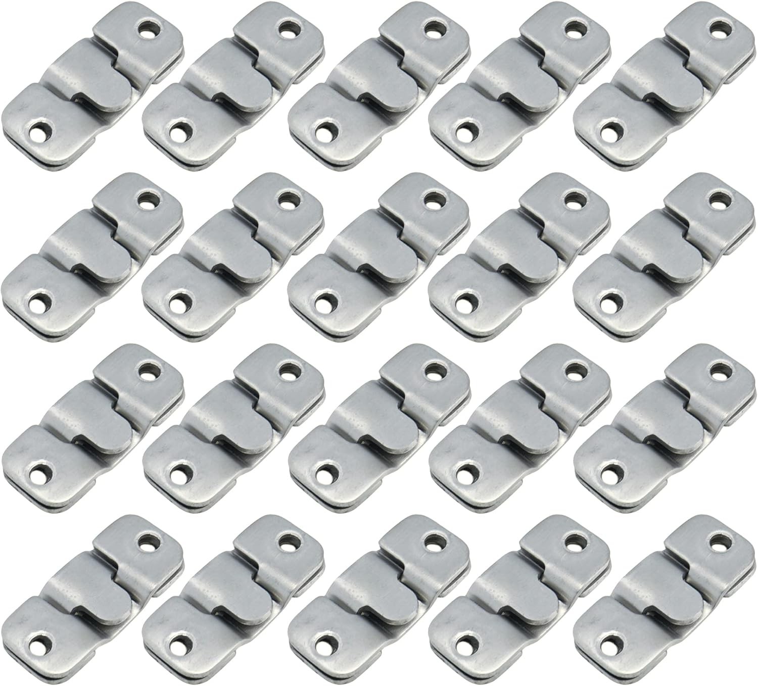 20 Pcs Sectional Couch Connectors Furniture Interlocking Metal Sectional Couch