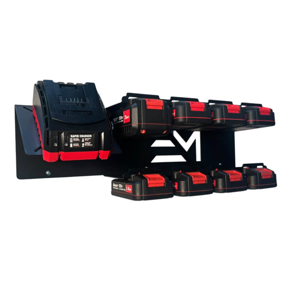 Battery Organizer Charging Station compatible with Bauer 20v