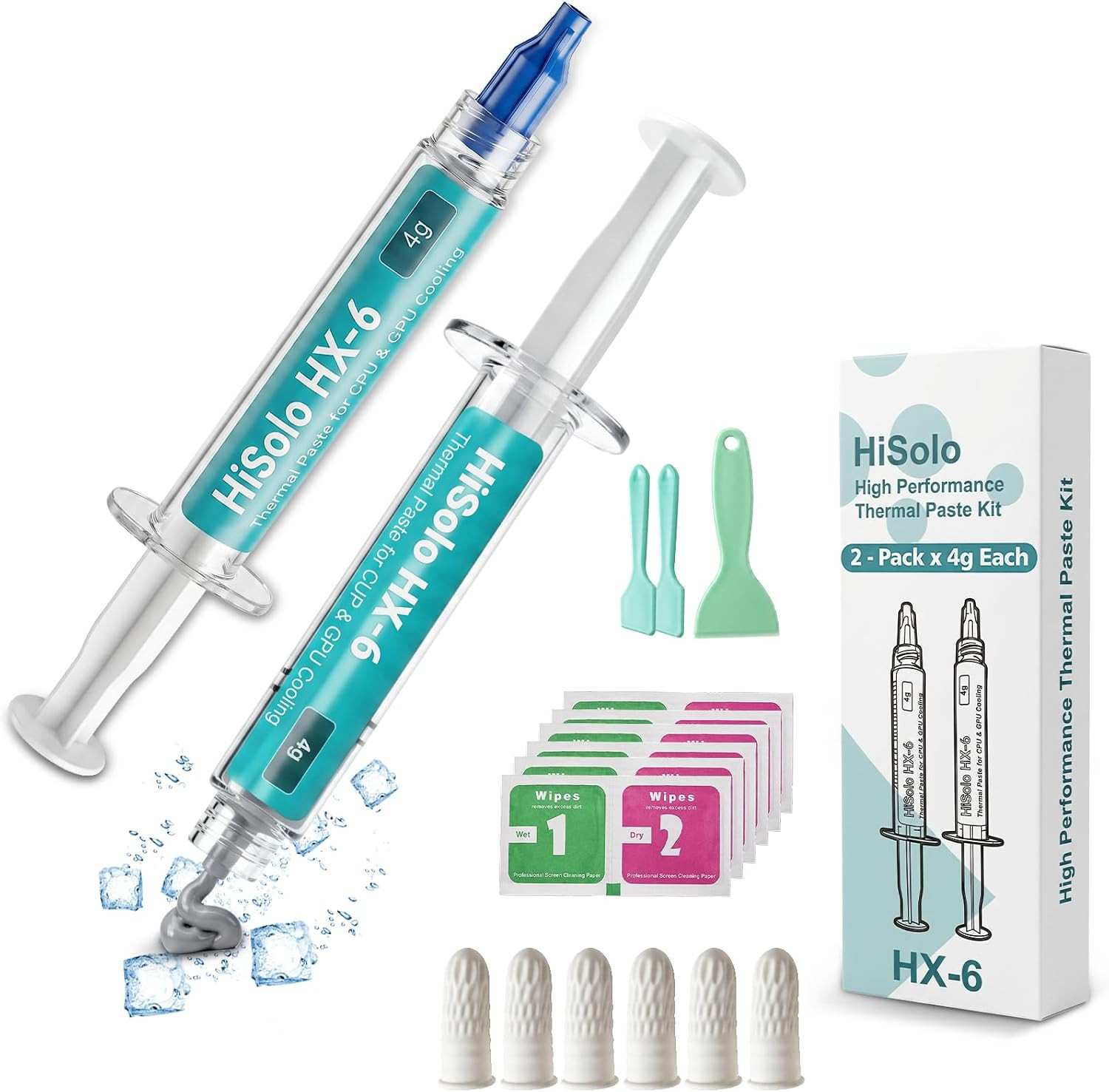 2 Pack 4g Each Premium High-Performance Thermal Paste Kit