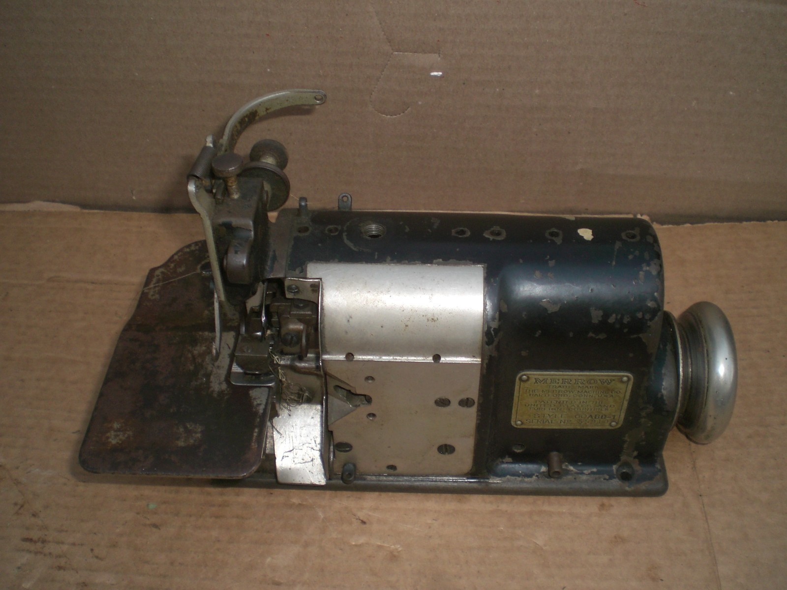 Vintage Merrow Sewing Machine Model 60ABB-1