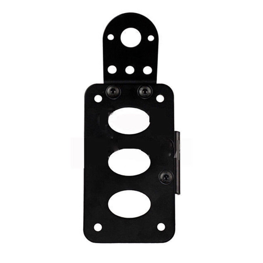 Motorcycle Side Mount License Plate Bracket Holder For Harley Chopper Dyna Black