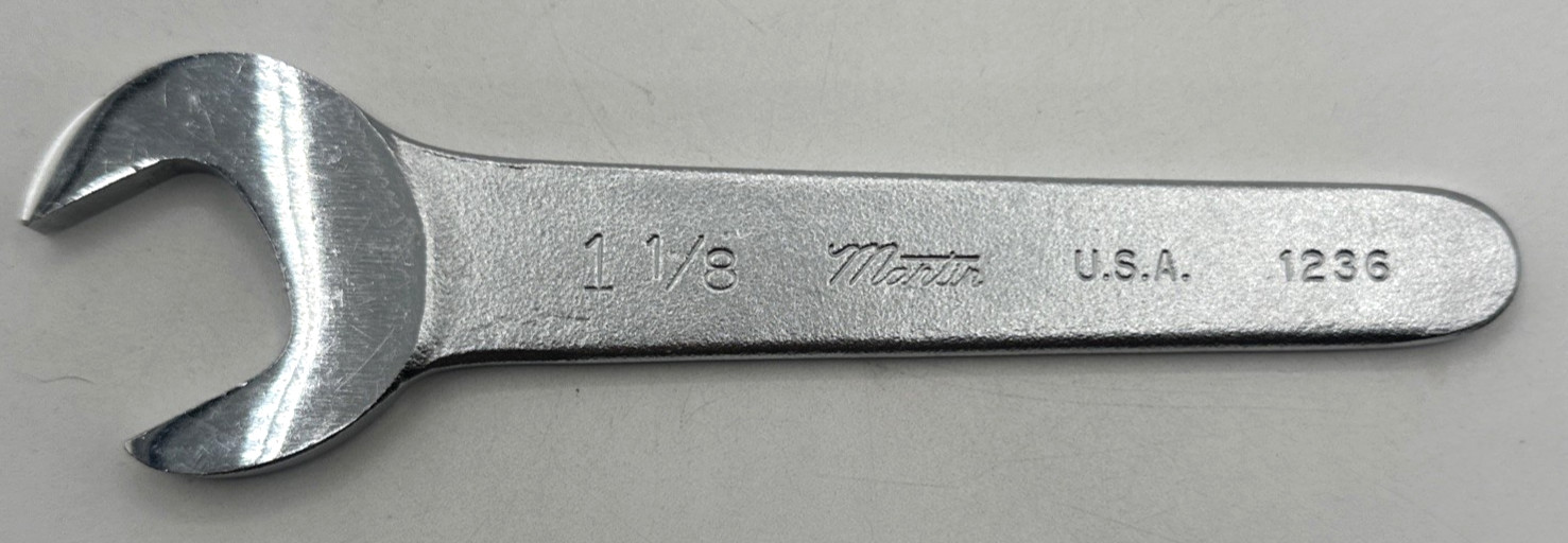 Martin Tools 1236 1-1/8" Chrome Service Angle Wrench Made in USA
