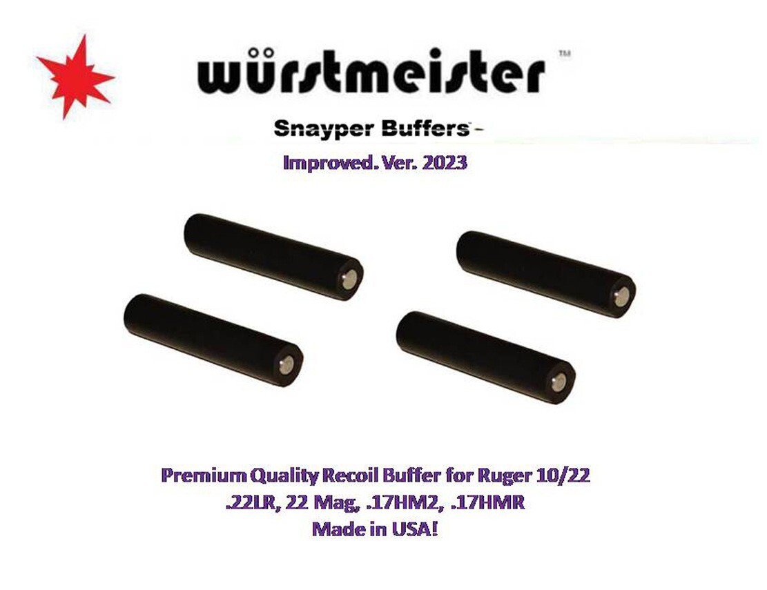 RECOIL BOLT BUFFER 2ND. GEN. FOR RUGER 1022 - Set of 4 + 1 FREE (total of 5)