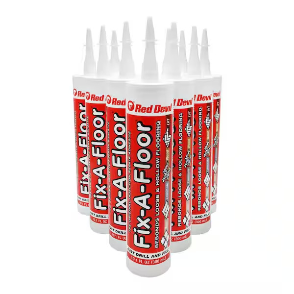 Fix A Floor Repair Adhesive Extra Strength Nontoxic Re-Bonding Loose Tile 12 Pcs