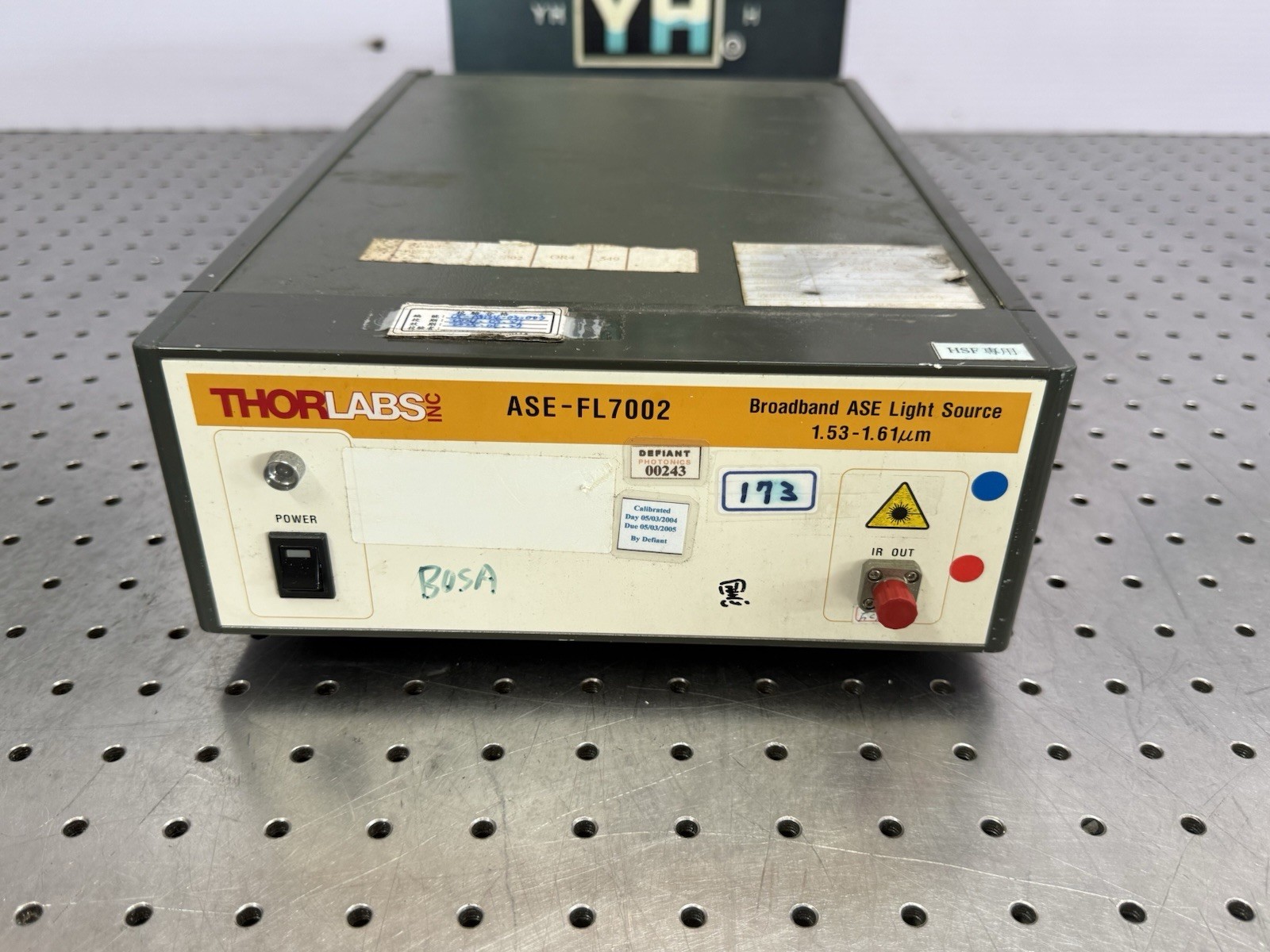 Thorlabs ASE-FL7002 Broadband Light Source 1550nm Tested ~0.9mW