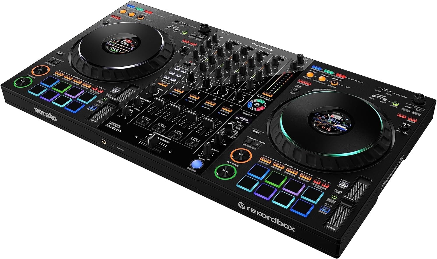 NEW Pioneer DJ DDJ-FLX10 4-Channel Controller 4-deck Controller, 2 x 8 Jogwheels