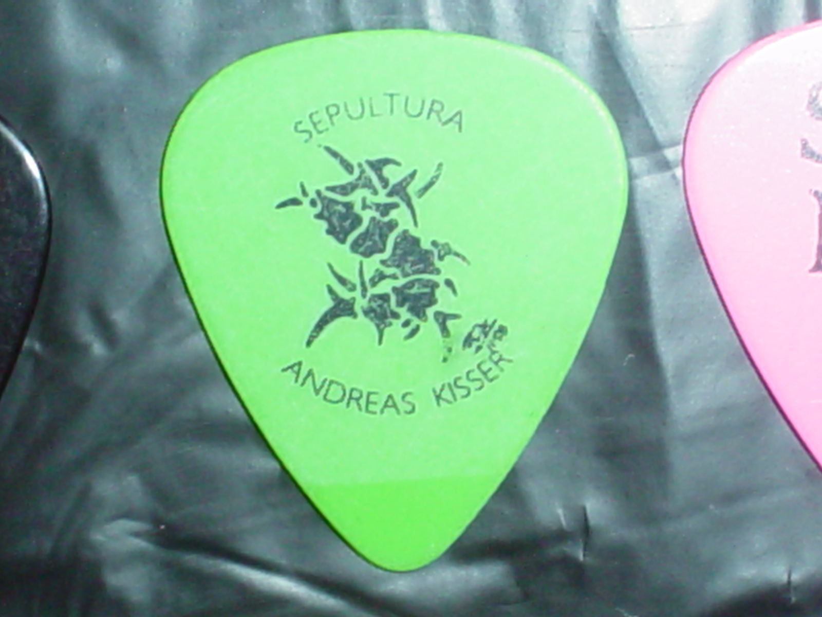 SEPULTURA Logo & Drawing Andreas Kisser Eneas RaRe  Concert Tour GUITAR PICK