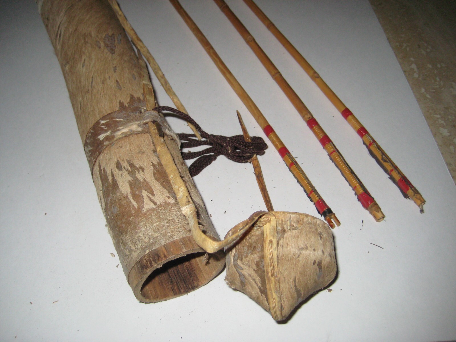 African Arrow Quiver with arrows from KENYA. 50 + years old. ULTRA RARE FIND! 