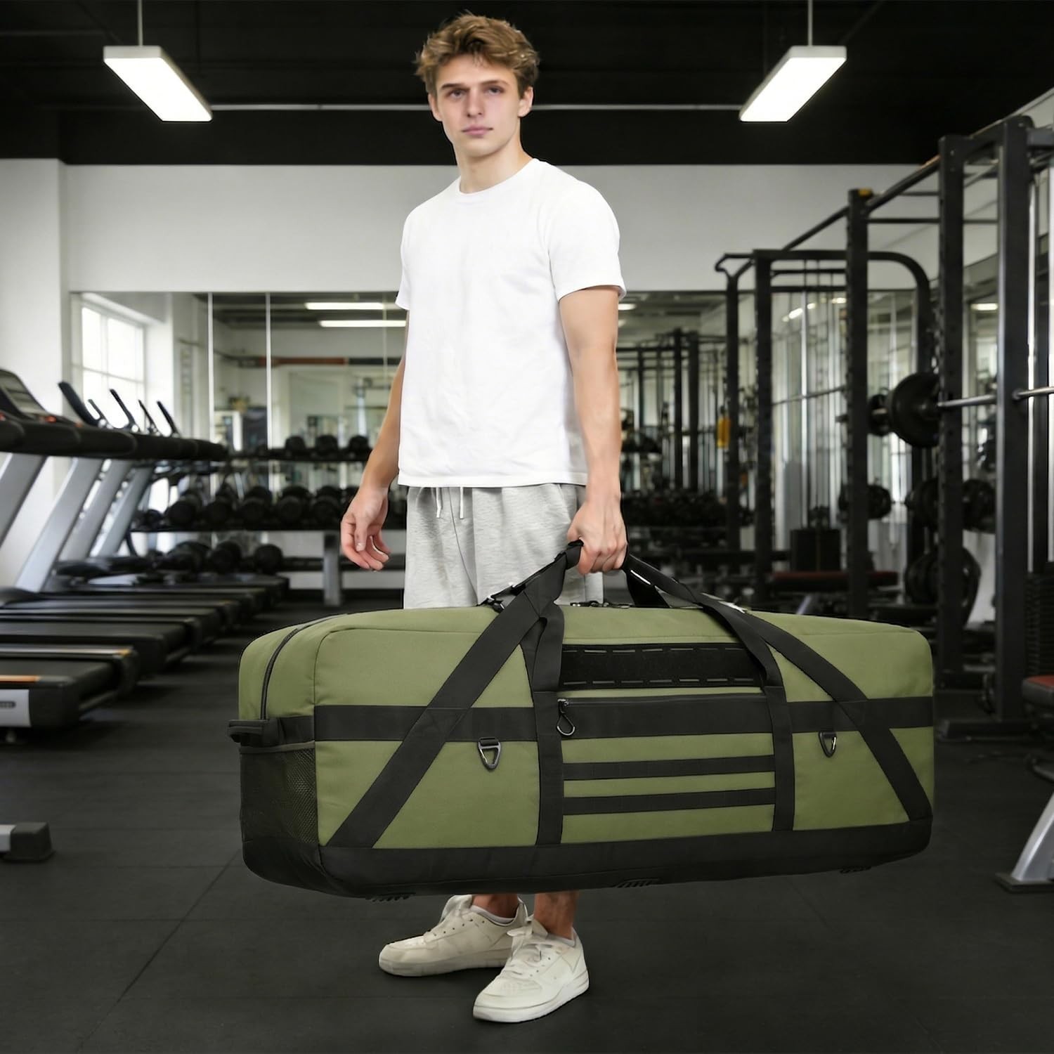 125L Extra Large Duffle Bag - Heavy Duty Duffle Bag with Multiple Pockets, Pe...