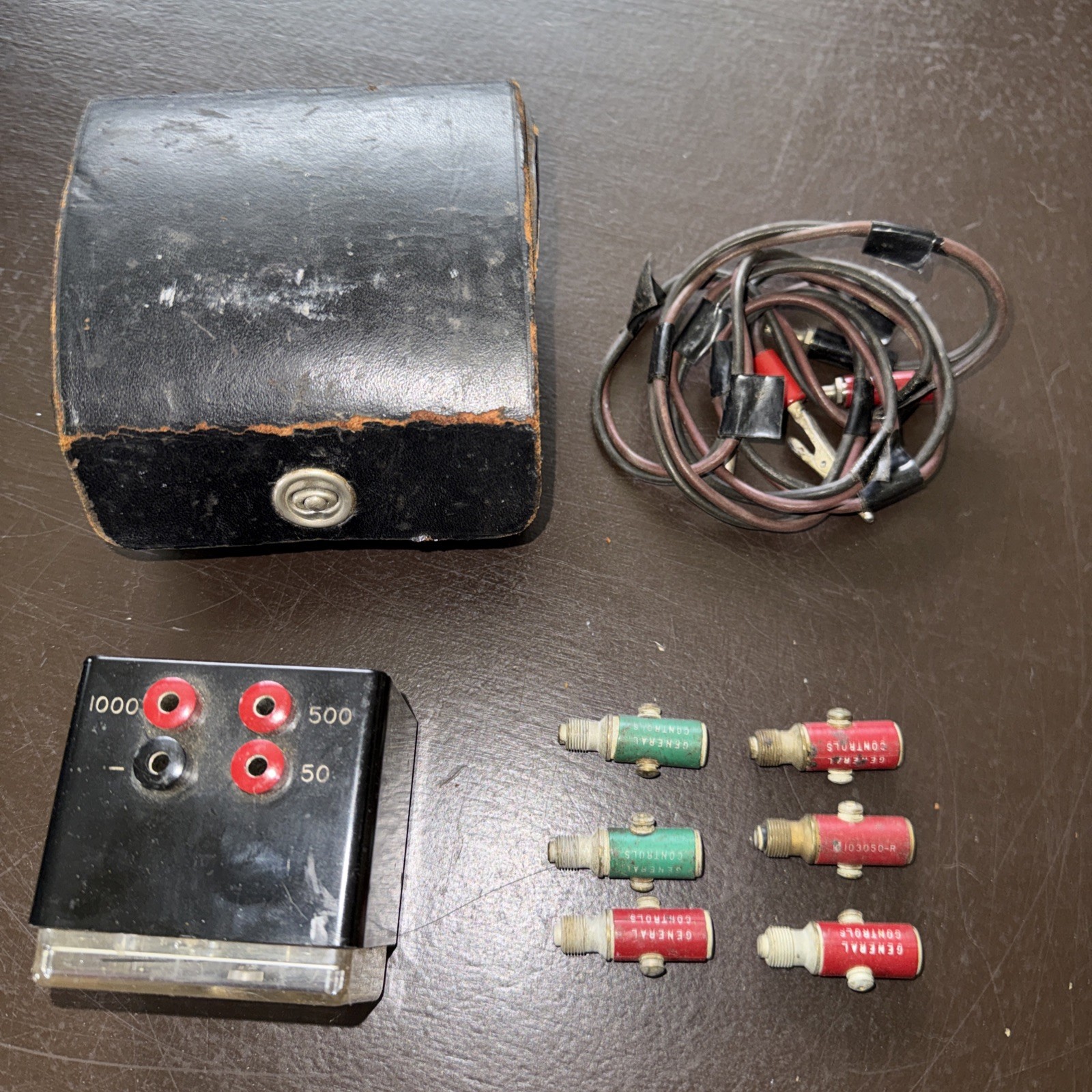 Vintage ITT General Controls 500R106 DC Millivolt Meter 0-1000 Millivolts Works