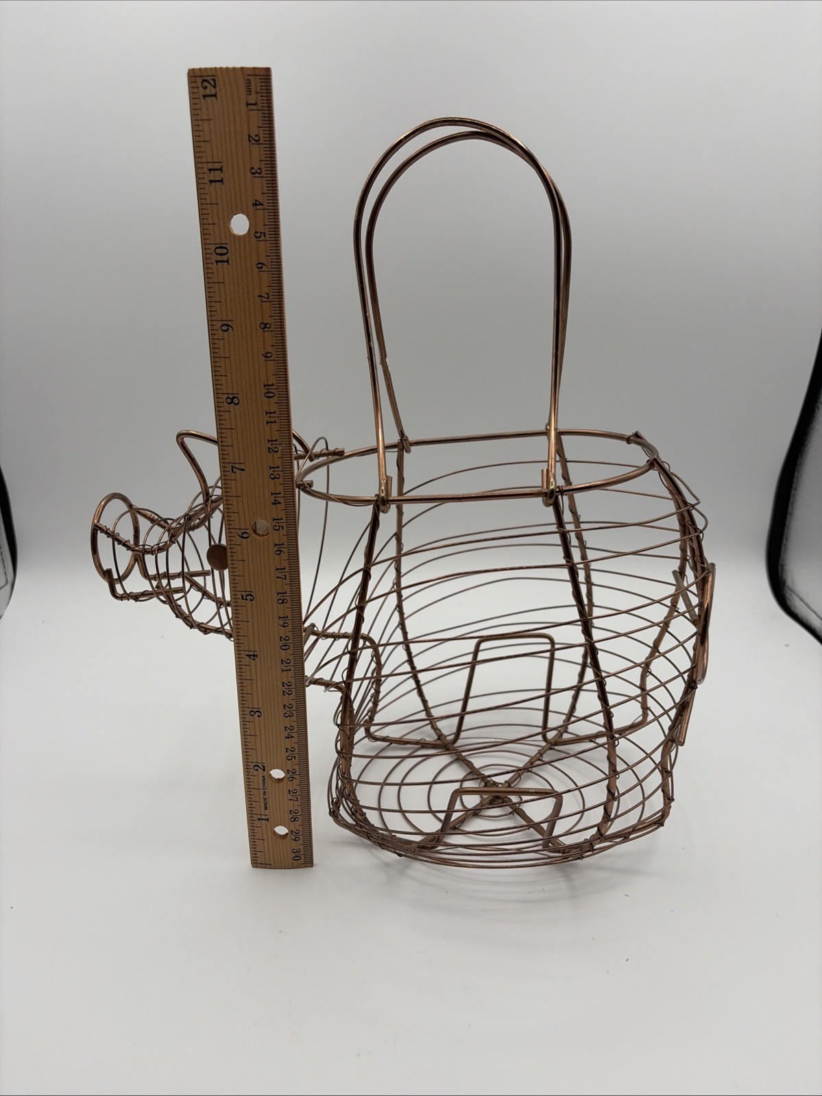 Copper Pig Egg Basket