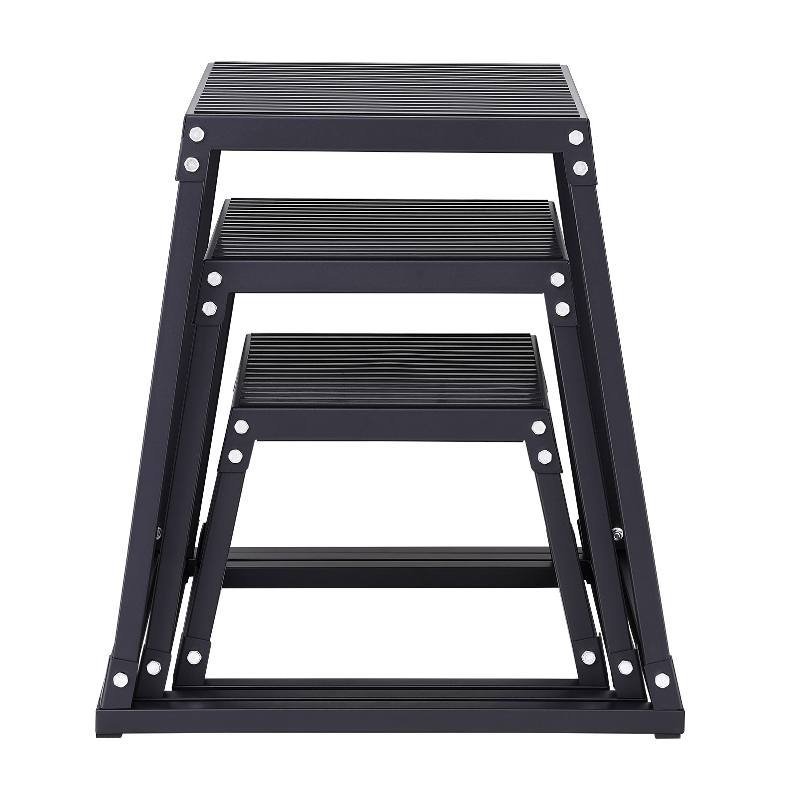 Uimoso 12/18/24 Inch Plyometric Jump Box Fitness Exercise Plyo Box Step Cross