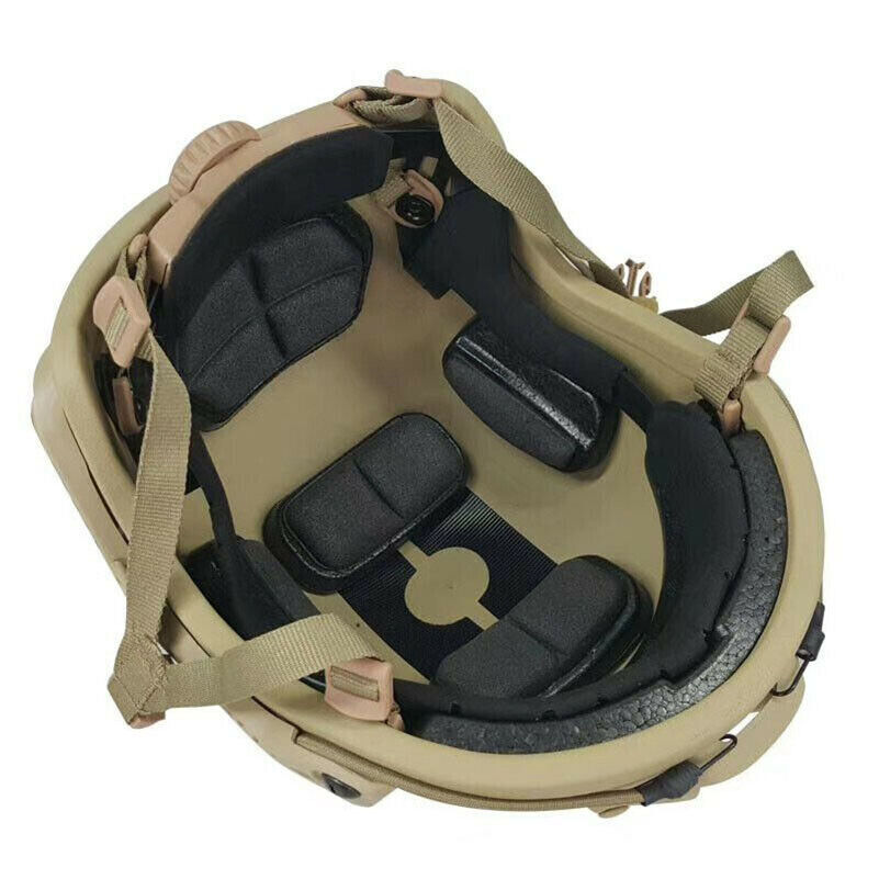 Tactical Uhmw-Pe Size M Ballistic IIIA Bullet Proof Helmet Medium DE