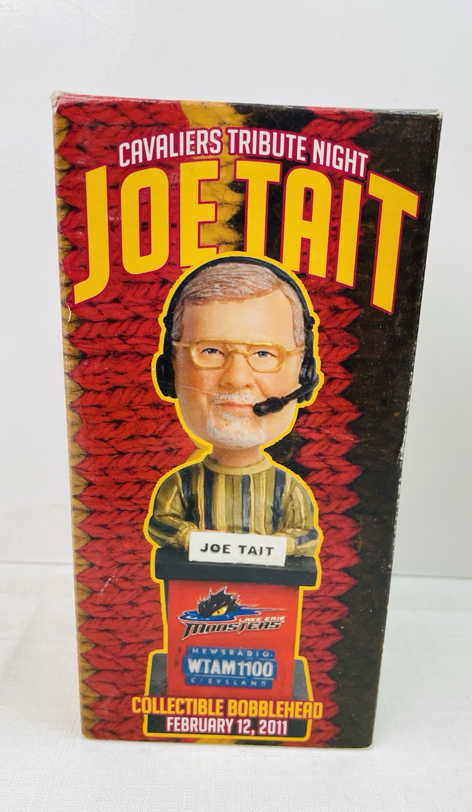 Cleveland Cavaliers Lake Erie Monsters Joe Tait Collectable Bobblehead 02/12/11