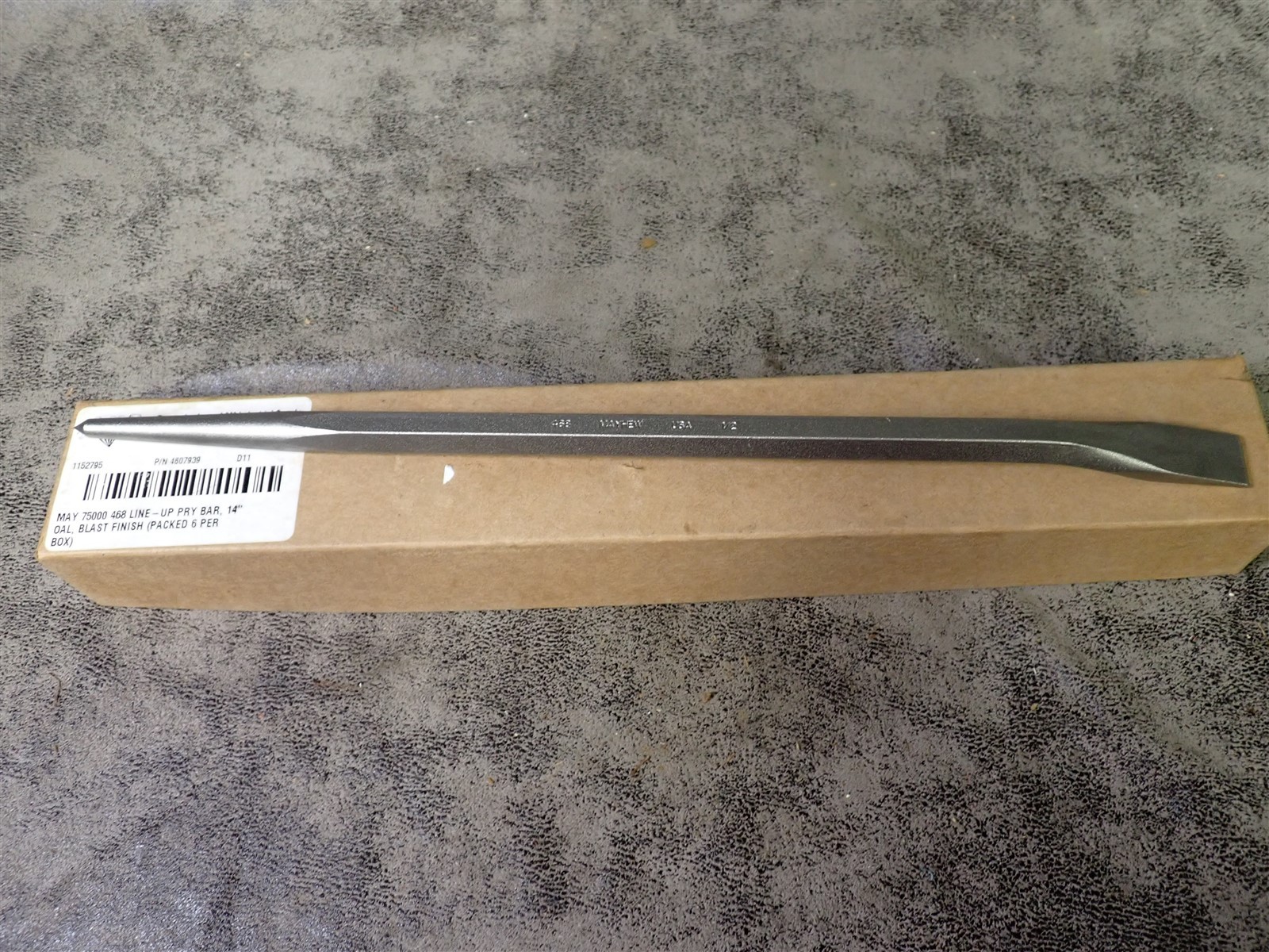 NEW Mayhew 75000 Line-Up Pry Bar 14" x 1/2" (BN337)