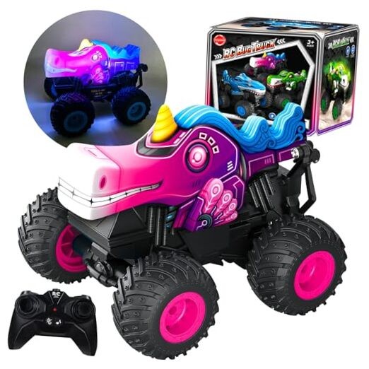 Remote Control Car, 2.4Ghz Unicorn Rc Monster Truck for Unicorn Monster Truck