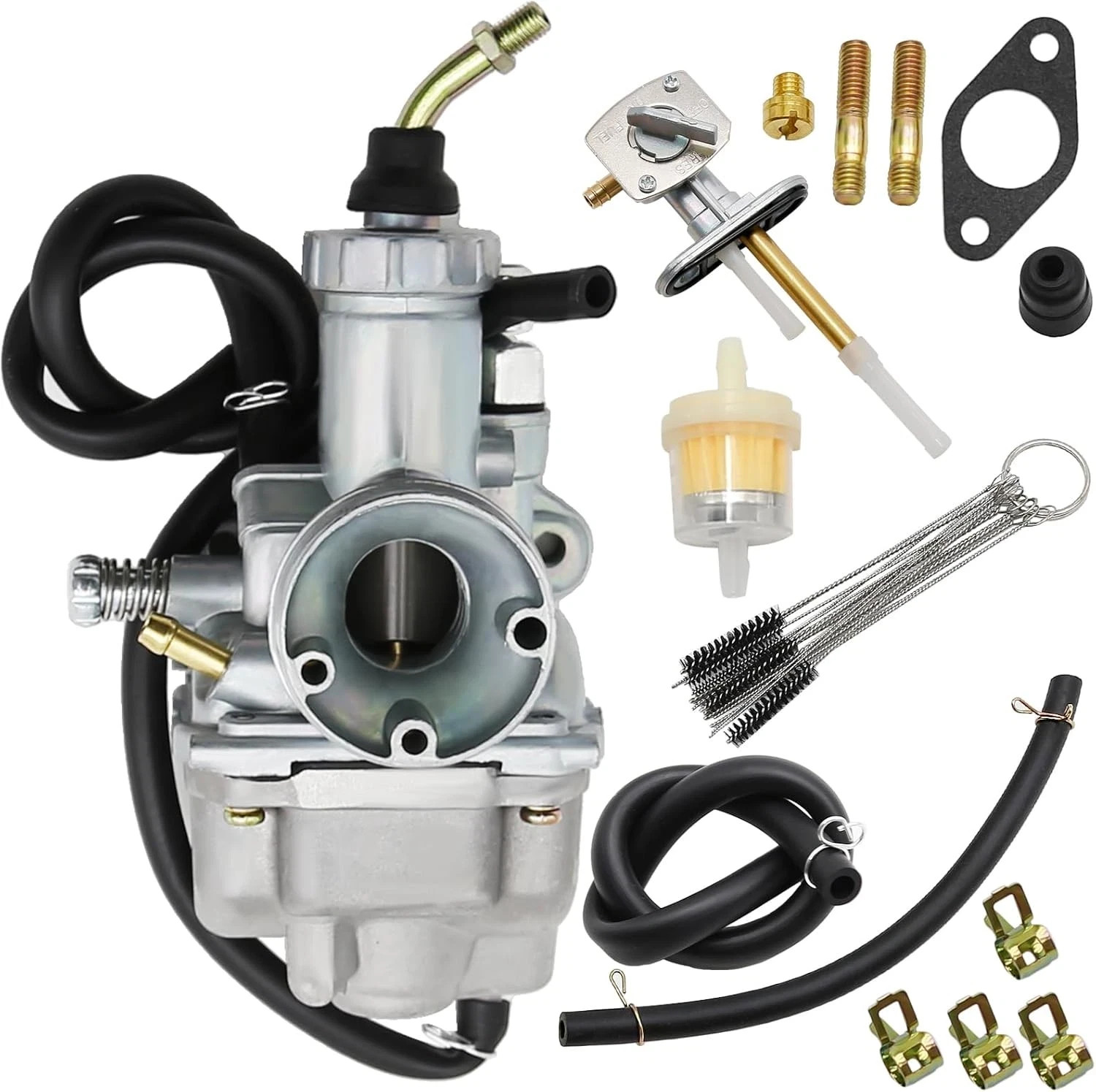 Carburetor Replacement for Timberwolf 250 YFB250 , Carb with Fuel Tank Switch
