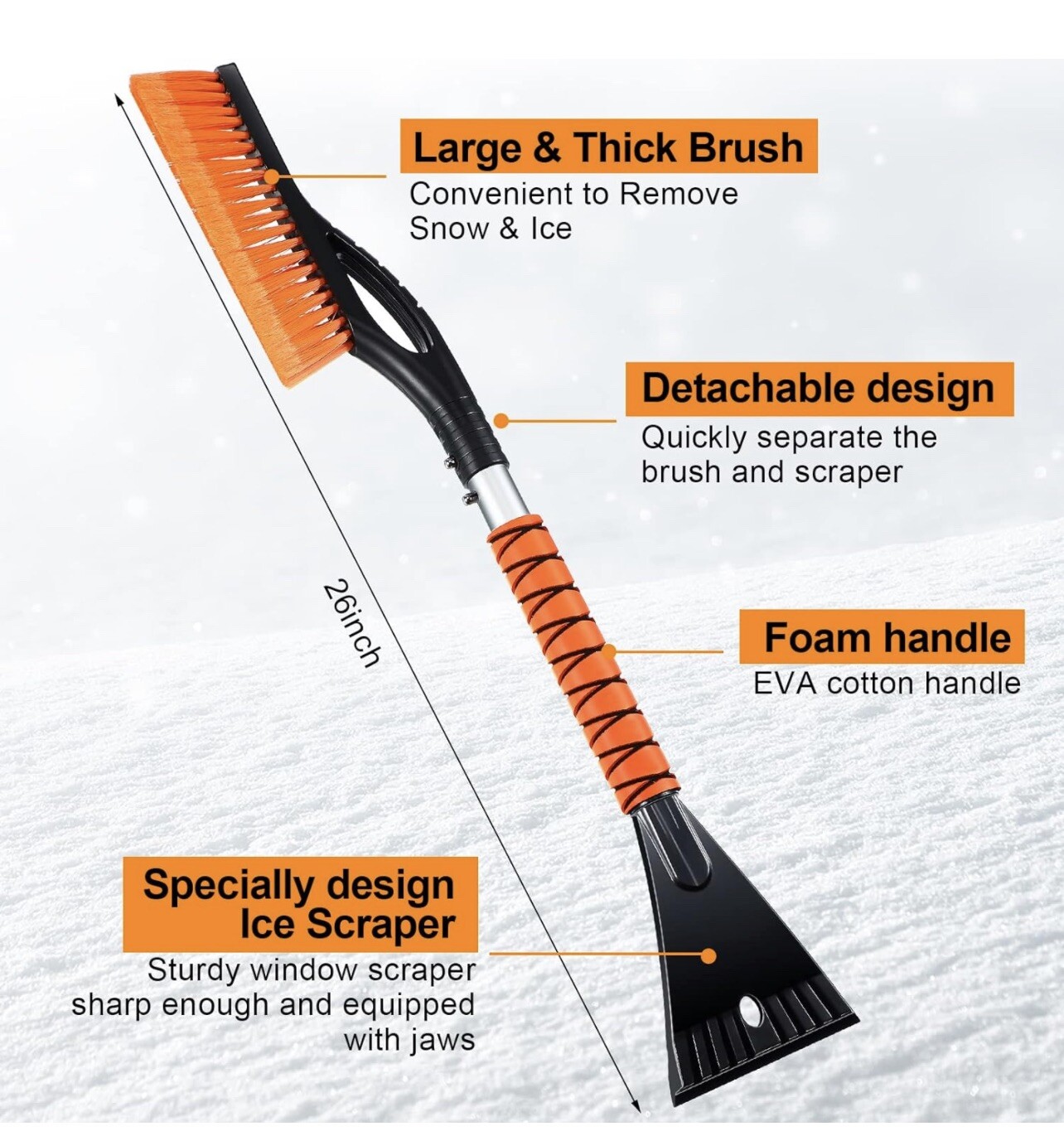 ice scrapers snow brushes