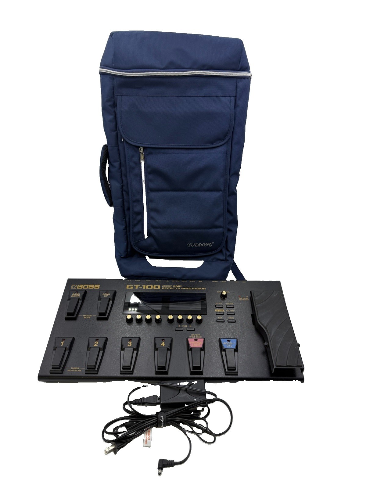 Boss GT-100 Ver2 Guitar Multi Effects Processor Pedal w/ Power Supply & Bag