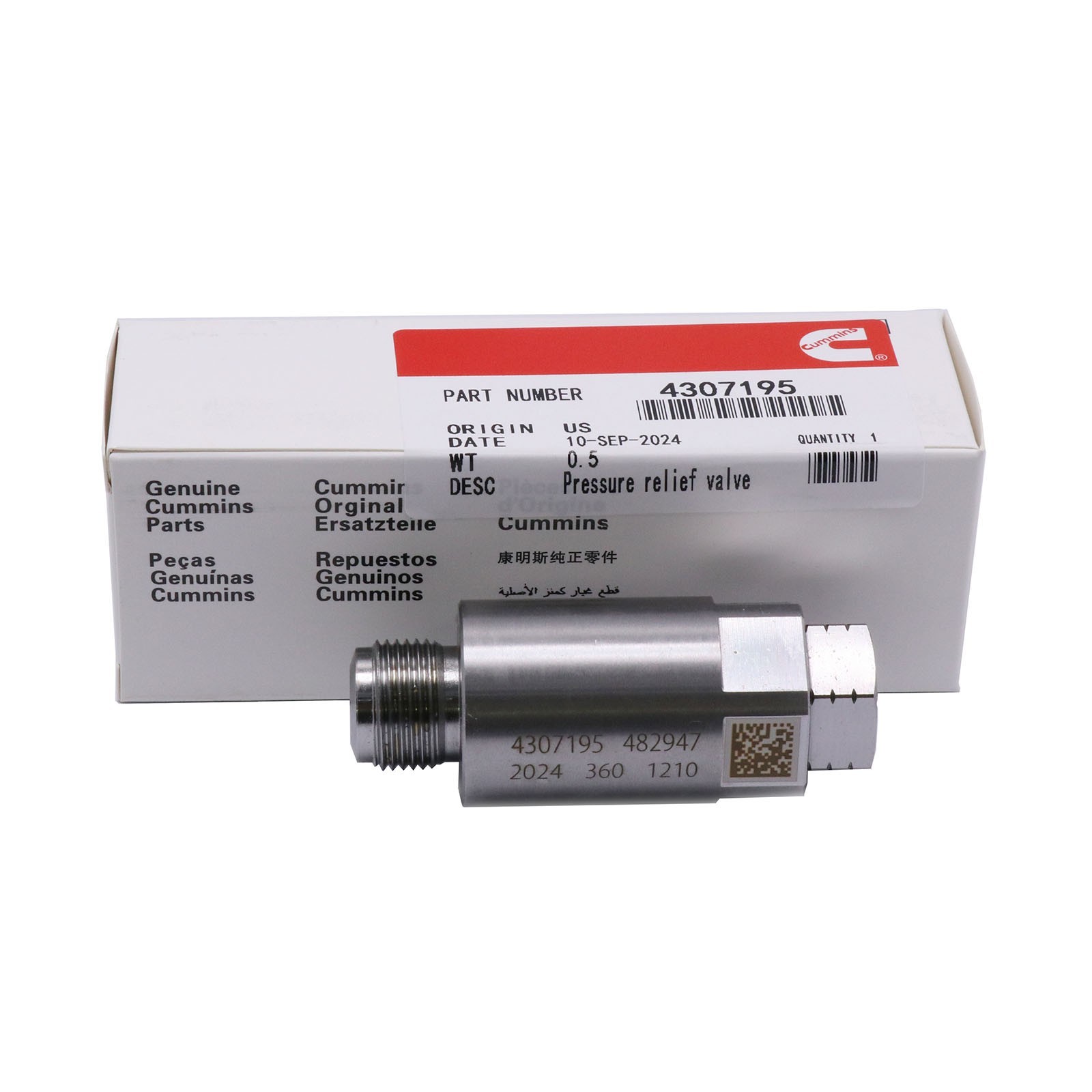 New Pressure Relief Valve Fits for Cummins ISX15 QSX15 4307195 / 5473196