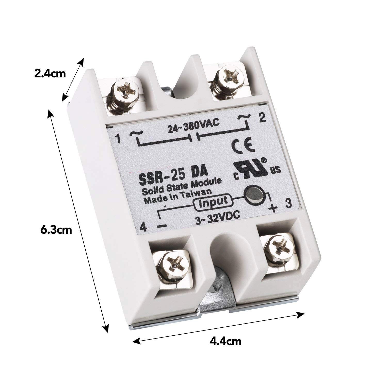 Solid State Relay Module 25A 250V 2pcs SSR-25DA