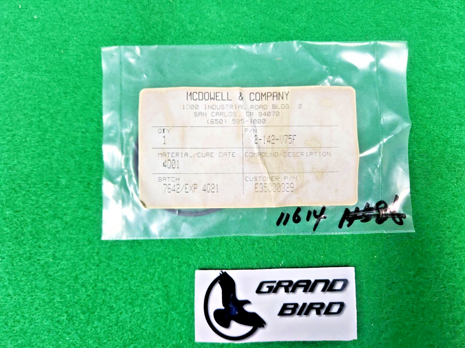 VARIAN E35000329 MCDOWELL 2-142-V75F, NEW