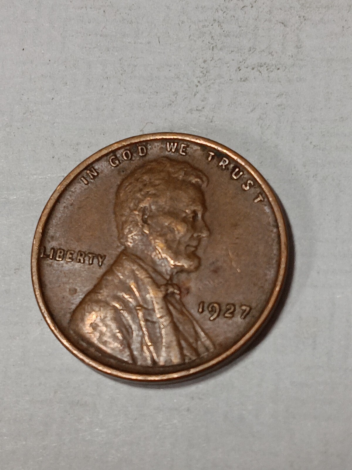 1927  Lincoln Wheat Cent  F/Vf