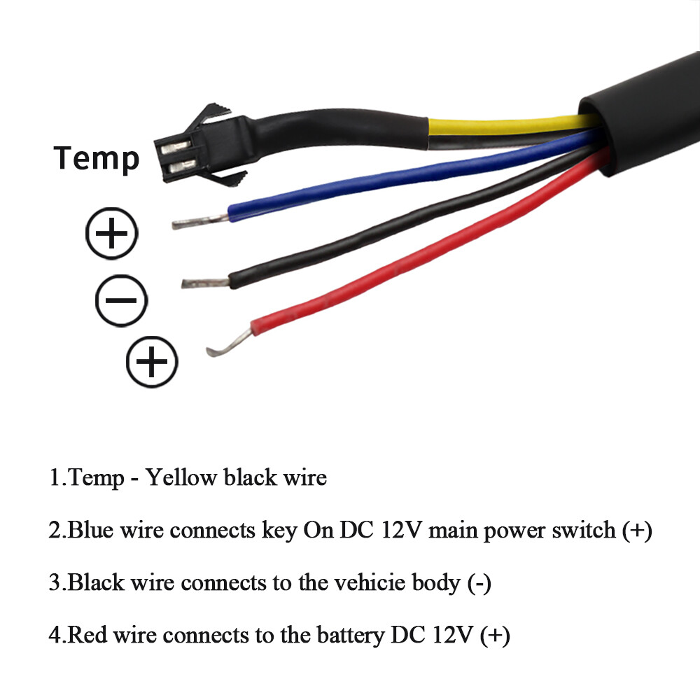 Motos 3 in 1 Engine temperature Volt Time Time LED Display Norxi Automatic