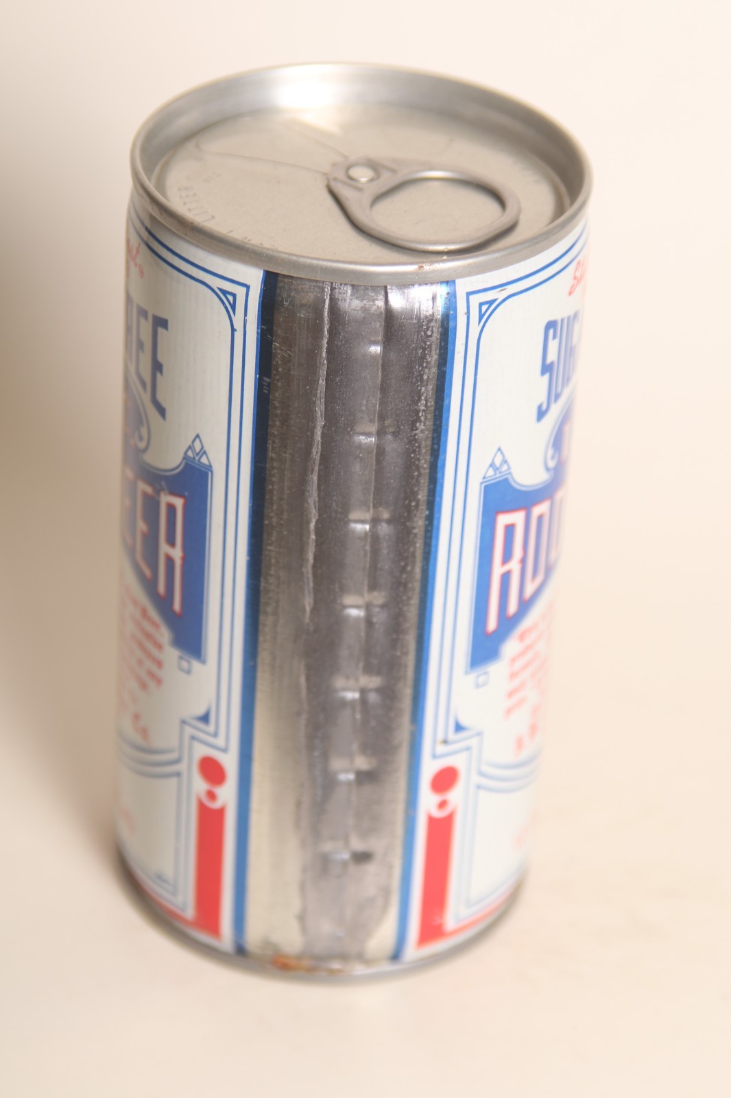 I. B. C. Root Beer soda can - Sugar Free