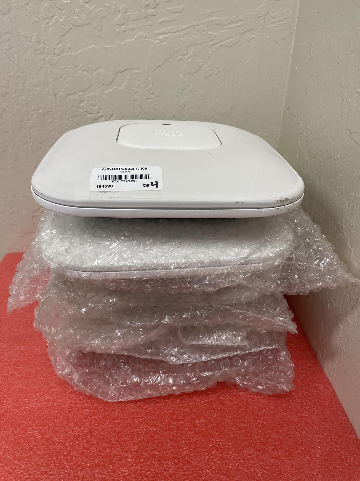 CISCO LOT OF 4x AIR-CAP3602I-A-K9 DUAL BAND ACCESS POINTS