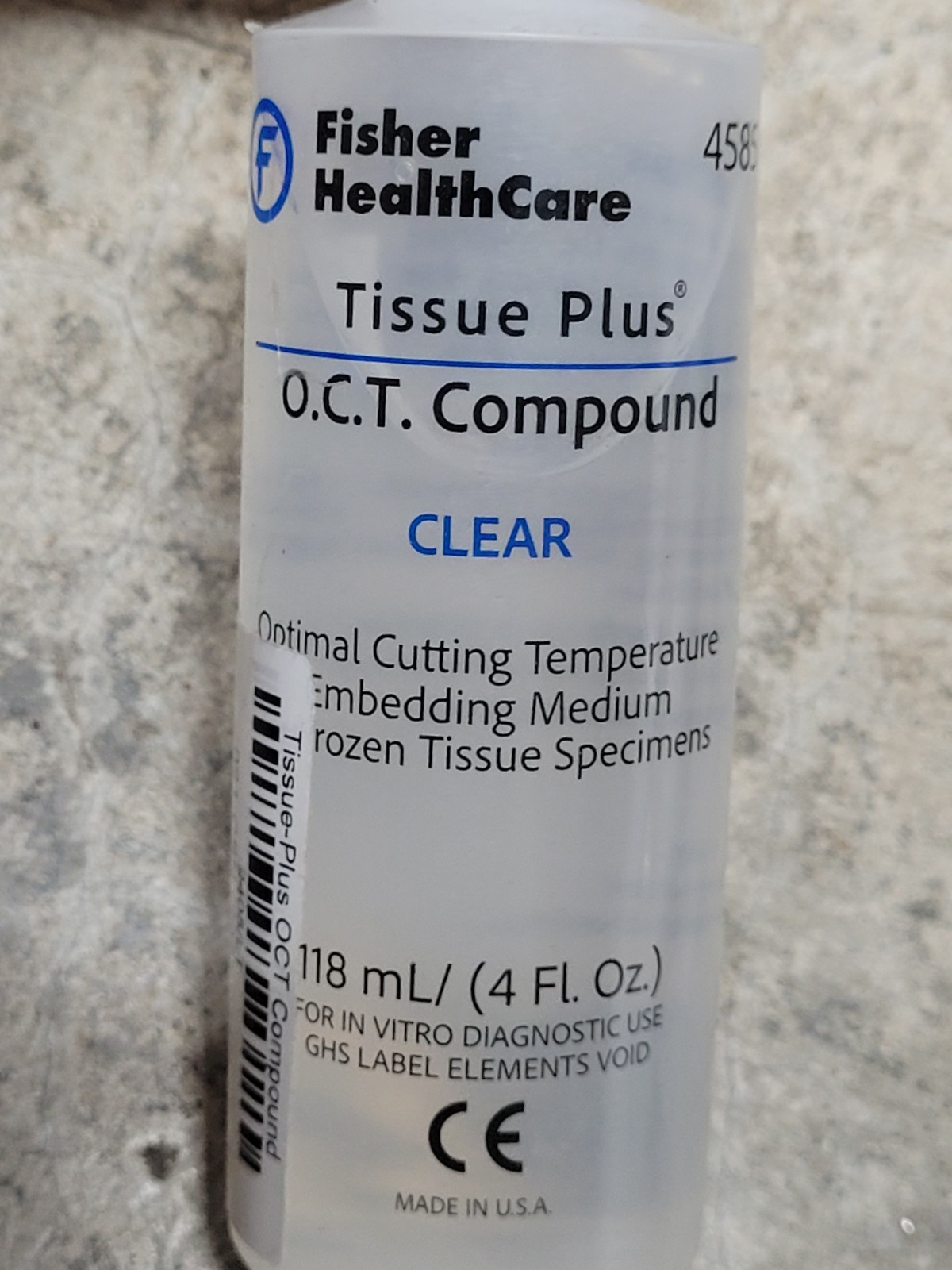 Fisher Tissue Plus O.C.T. Compound 4 oz. OCT Compound Clear
