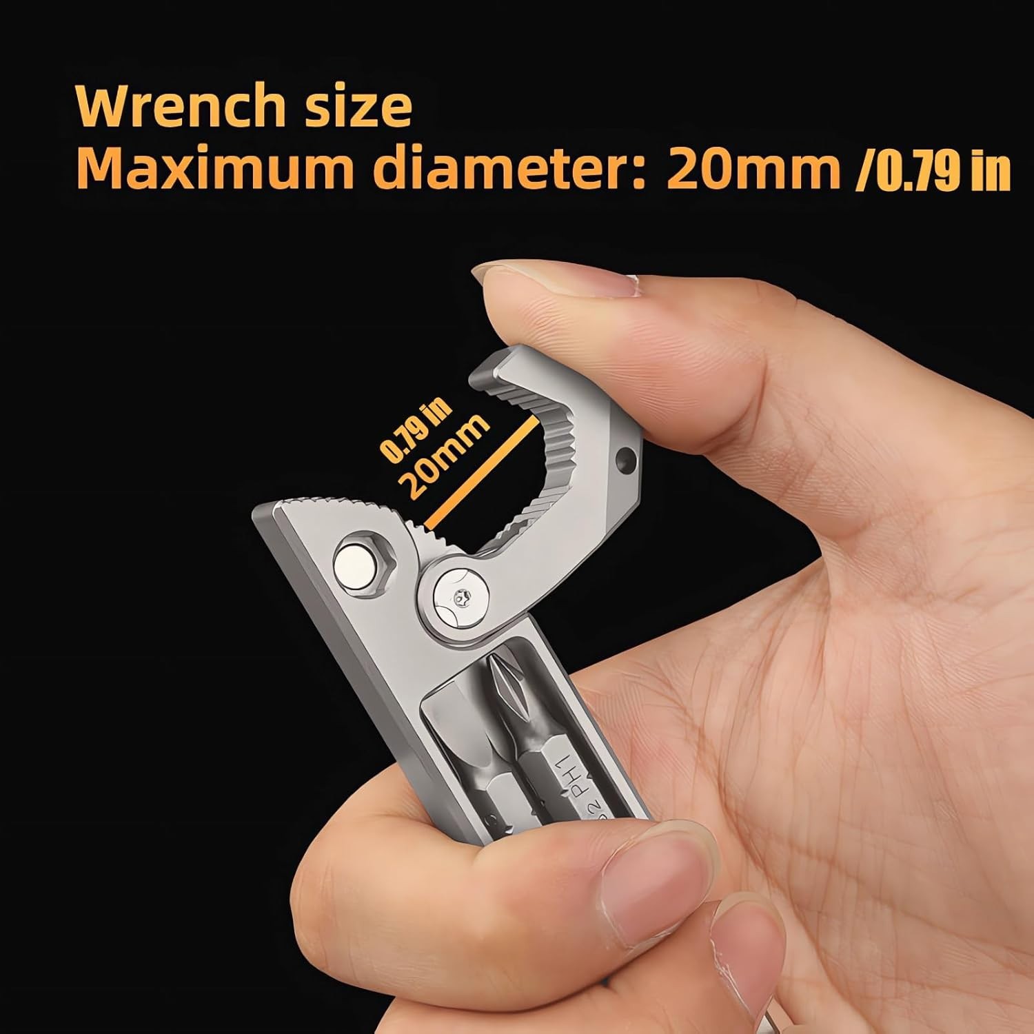 Titanium Multi-Tool Pry Bar: Compact and Versatile EDC Tool for Every Adventure