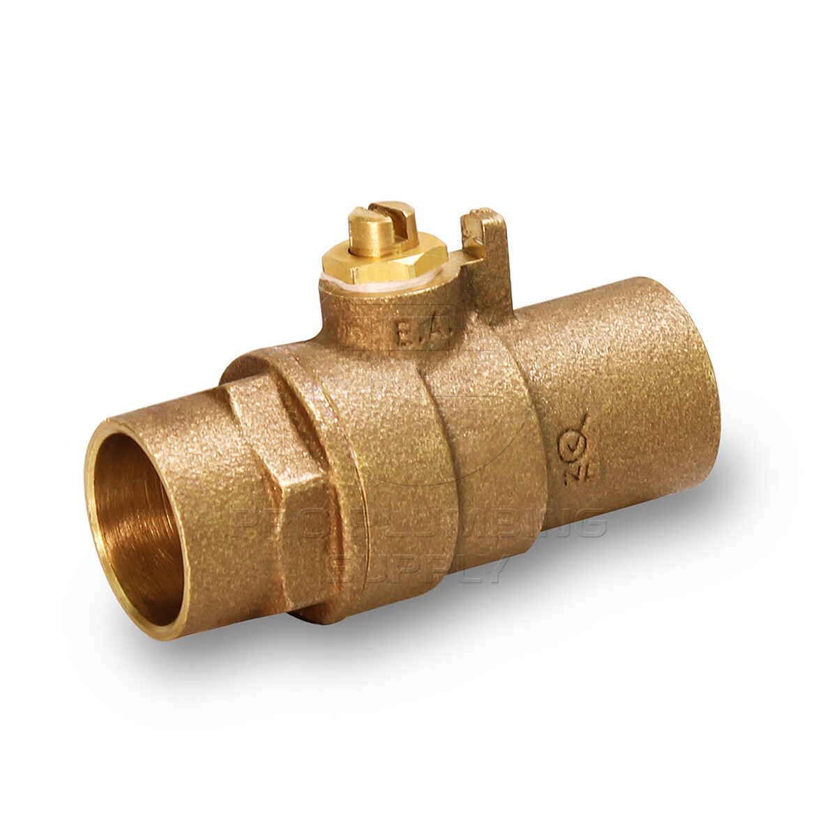 1/2"-1" in Brass Ball Valve with Screwdriver Slotted Handle with Sweat Joint USA