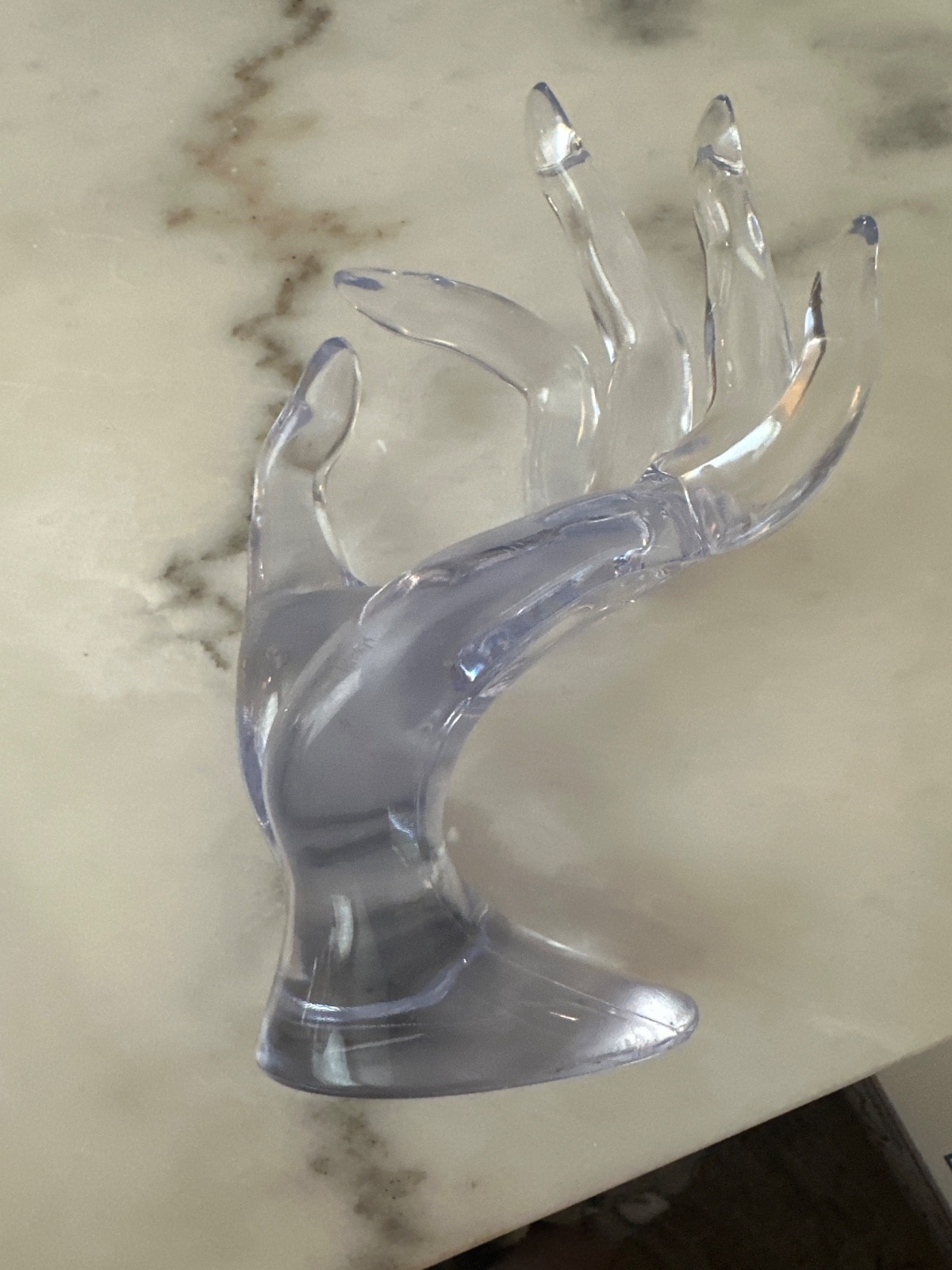 Crystal clear handform for selling rings and braclets
