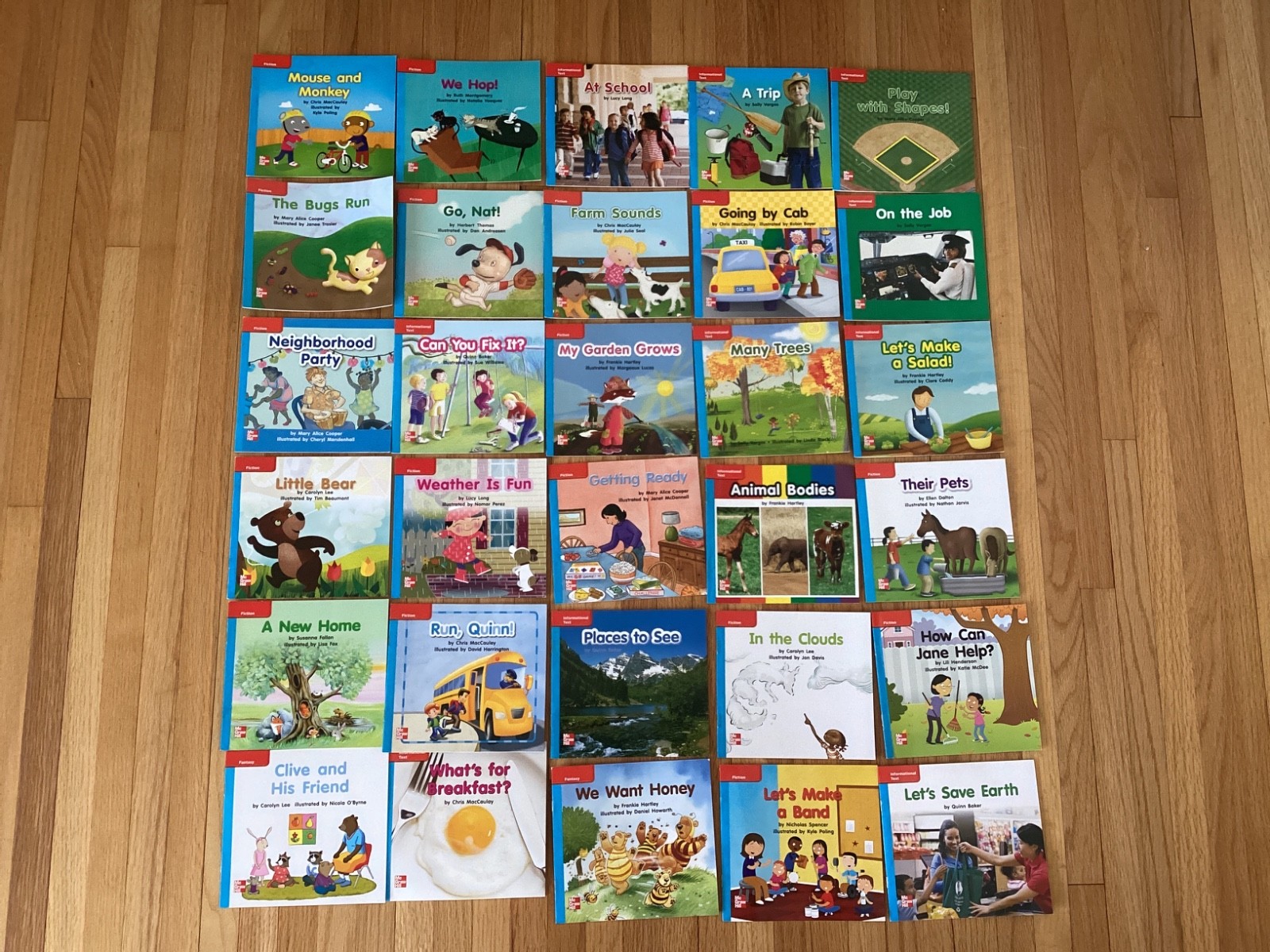 MCGRAW HILL WONDERS LEVELED READERS / GRADE-K / ON LEVEL / 30 BKS + LESSON CARDS