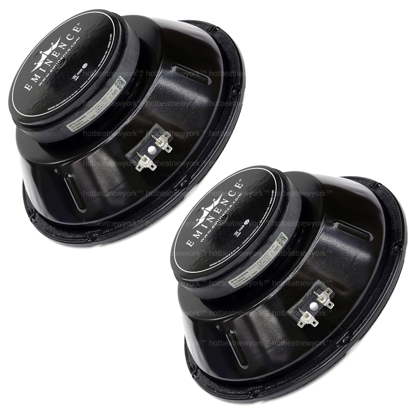 Eminence Beta-10CBMRA 10" inch Closed Sealed Back 8 ohm 400 W PA Speaker 2-PACK